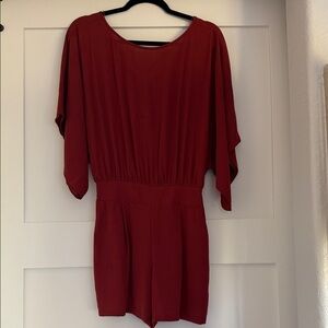 Elegant Red Women's Jumpsuit
